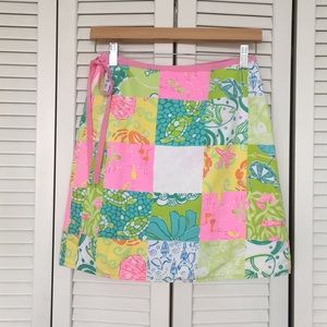 Lilly Pulitzer Reversible Wrap Around Skirt